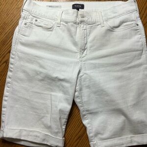 NYDJ Briella Crisp White Shorts